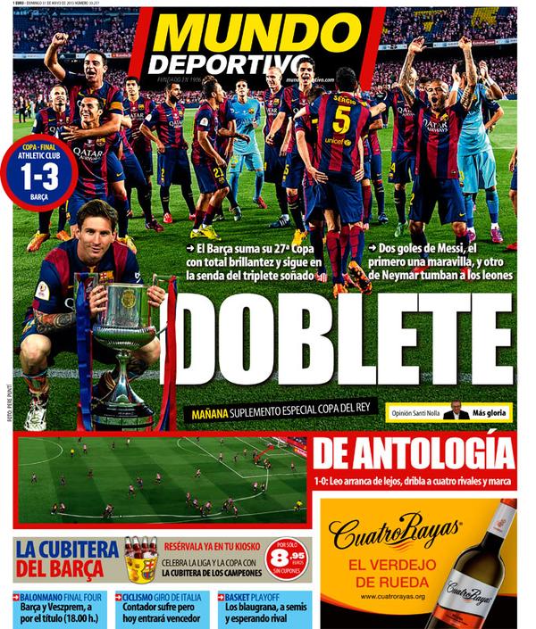 Mundo Deportivo Portada 31.05.15