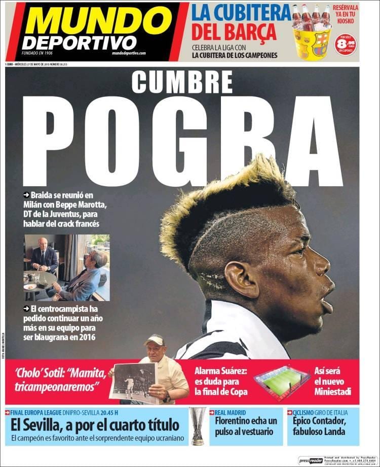 mundo deportivo portada 27.05.15.