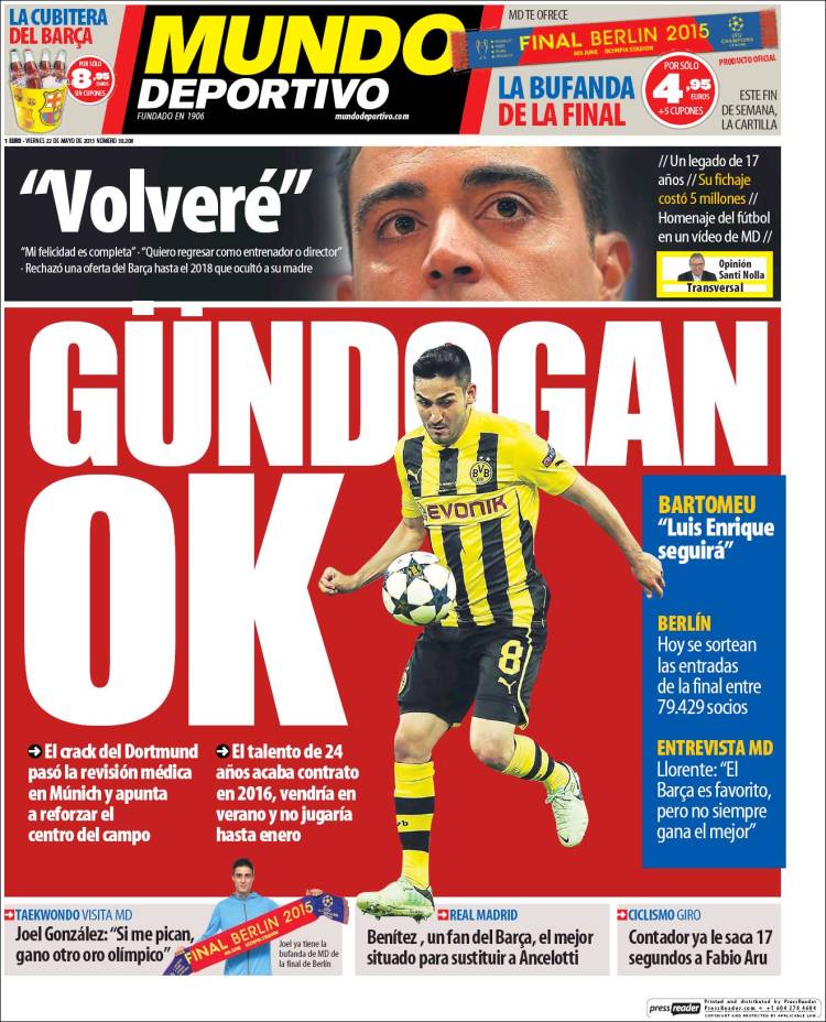MUNDO DEPORTIVO PORTADA 22.05.15.