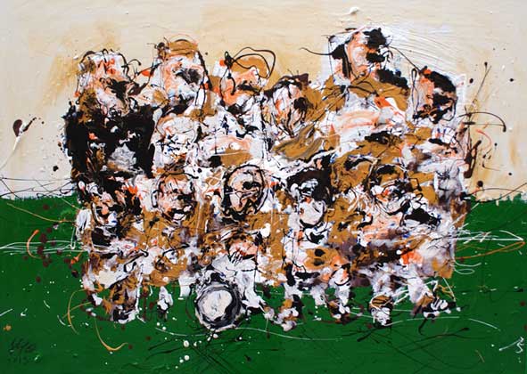 77_WEB_FÚTBOL-EL-11º-ARTE_100x70cm_mixta-sobre-cartón-pluma_2013_Julio-Arriaga_72ppp