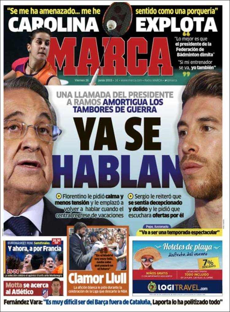 marca portada sergio ramos florentino