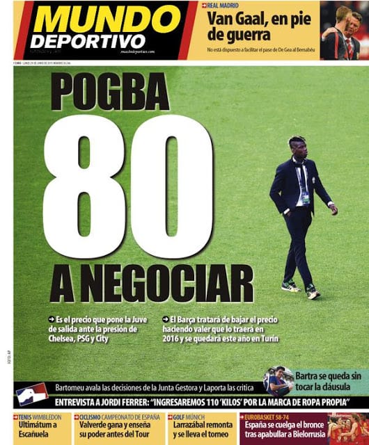 Mundo Deportivo Portada 29.06.15