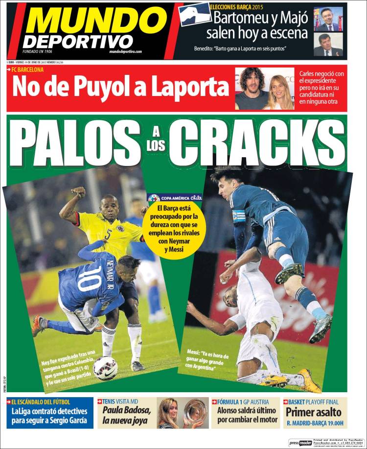 mundo deportivo palos a los cracks 