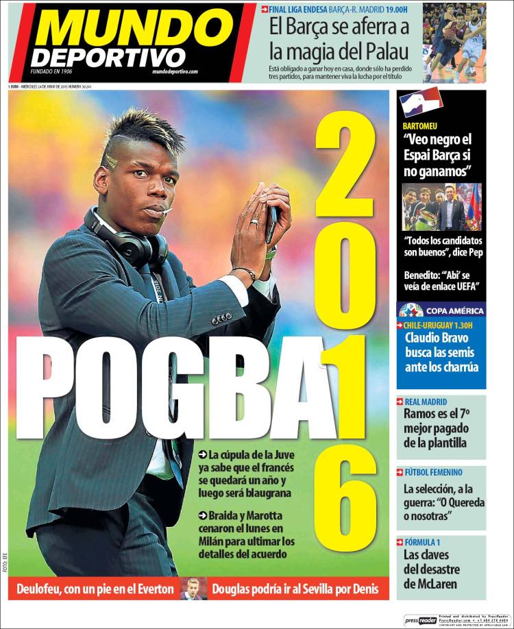 pogba portada mundo deportivo