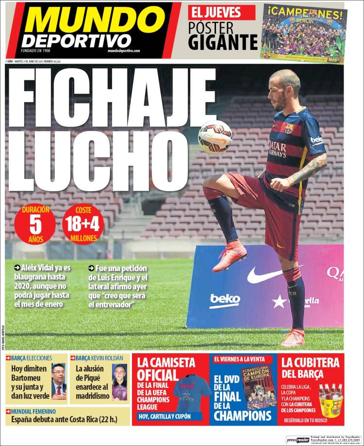 mundo deportivo portada 9 junio 2016