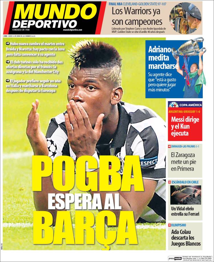 pogba portada mundo deportivo
