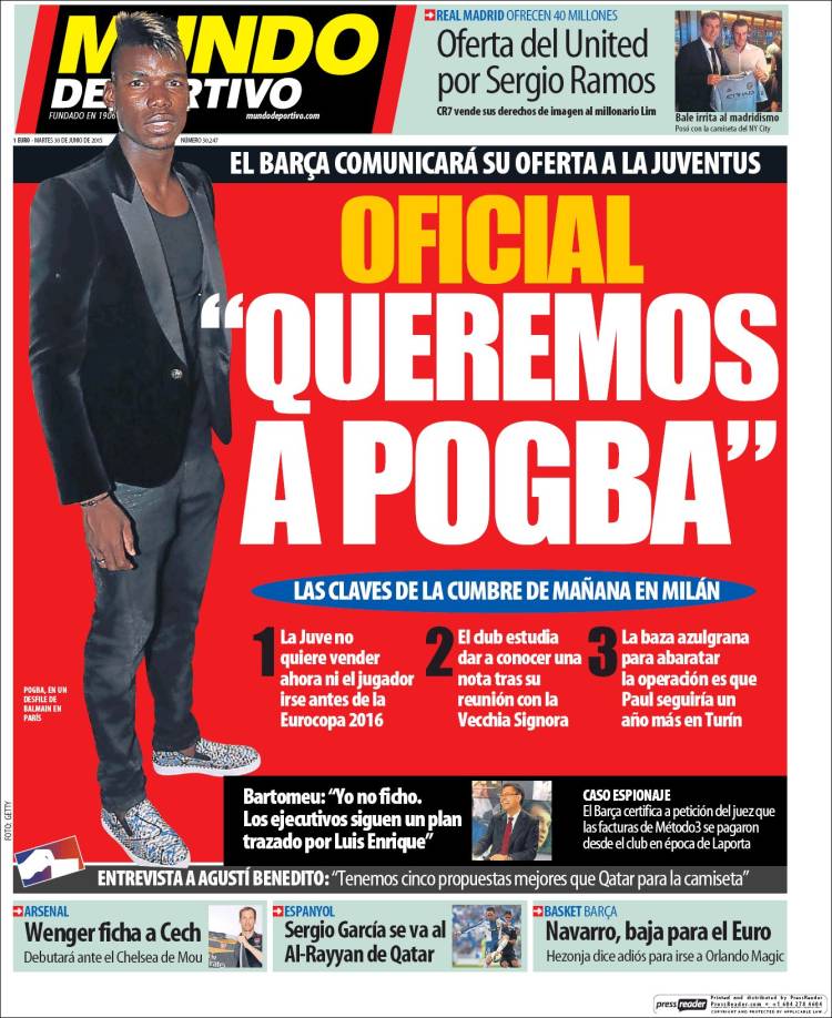 Mundo Deportivo 30.06.15