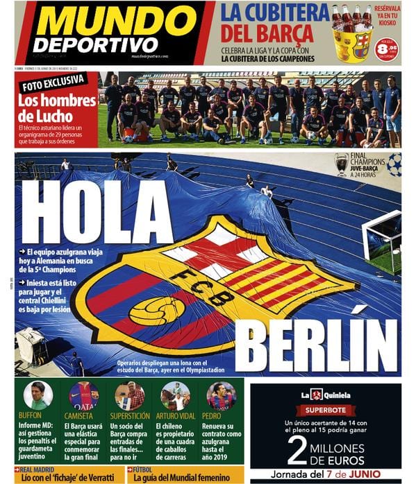 Mundo deportivo portada 05.06.15