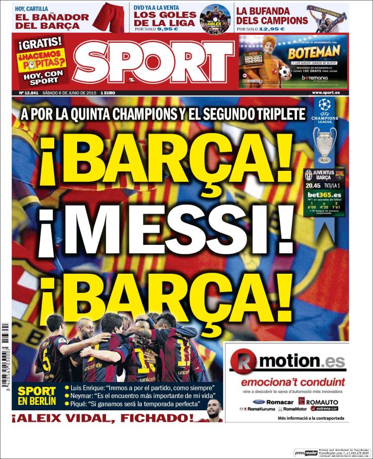 Sport Portada 06.06.15