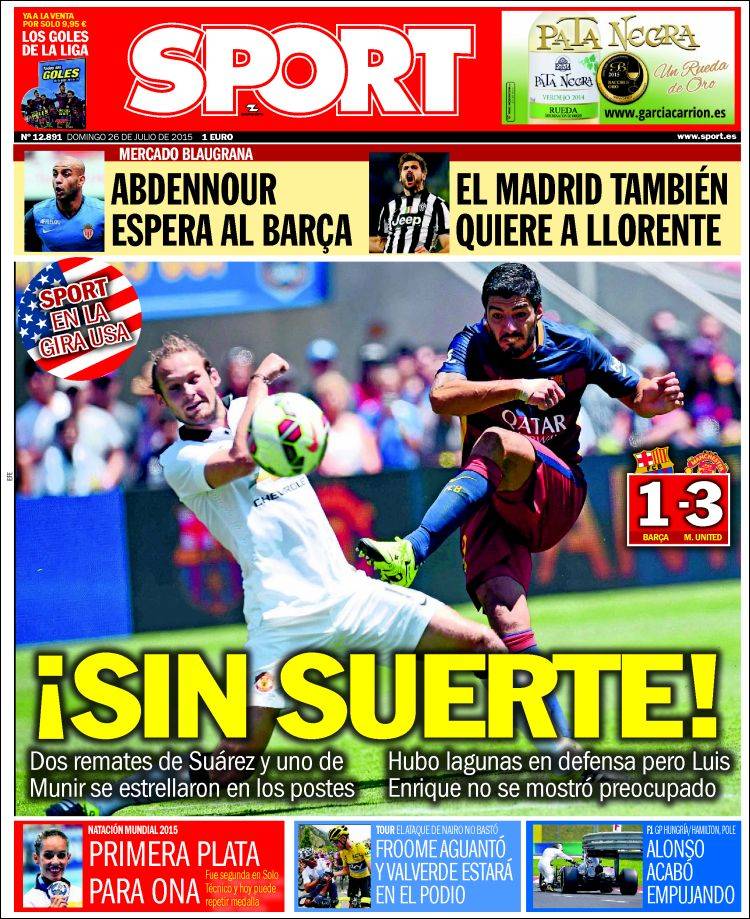 Portada Sport 26.07.15