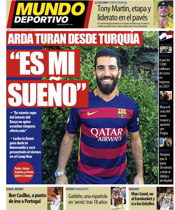 portada mundo deportivo turan