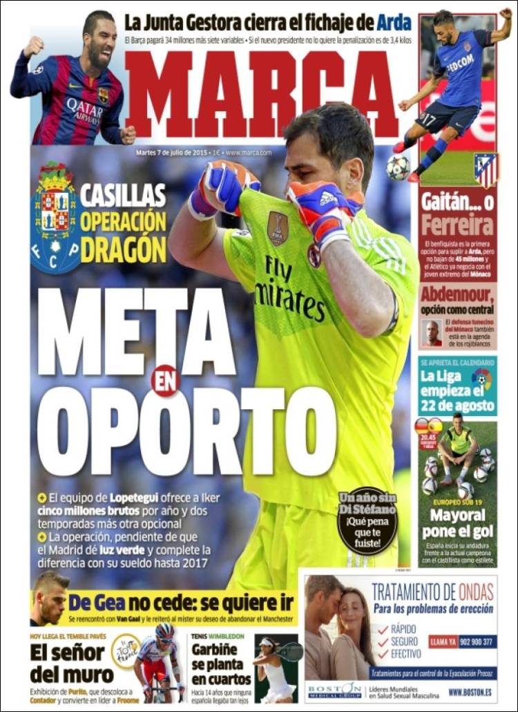 marca portada casillas oporto