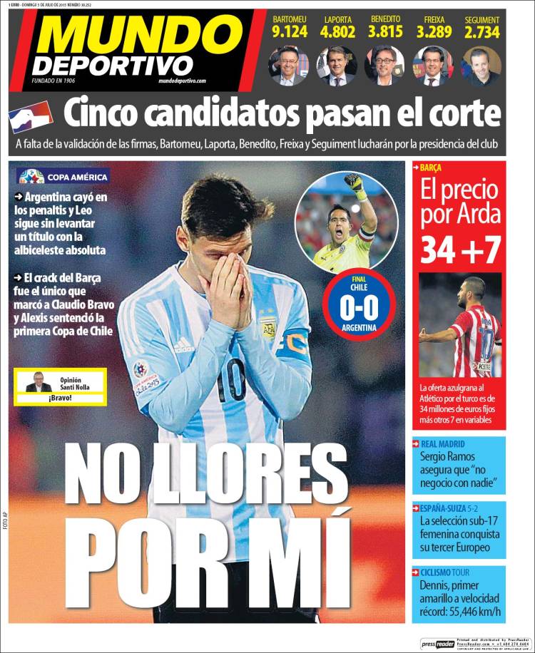 Mundo Deportivo Portada 05.07.15