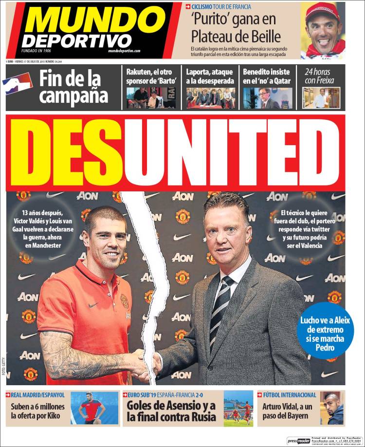Mundo Deportivo Portada 17.07.15