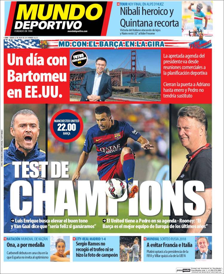 Mundo Deportivo Portada 25.07.15