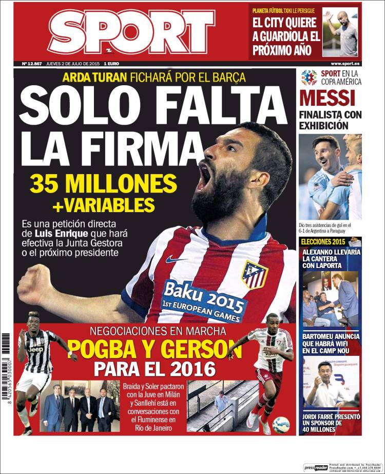arda ficha por el barça