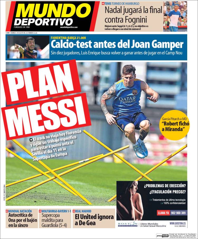 Mundo Deportivo Portada 02.08.15