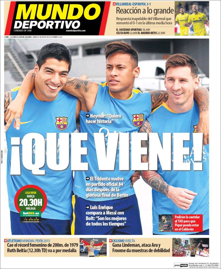 Mundo Deportivo 29.08.15