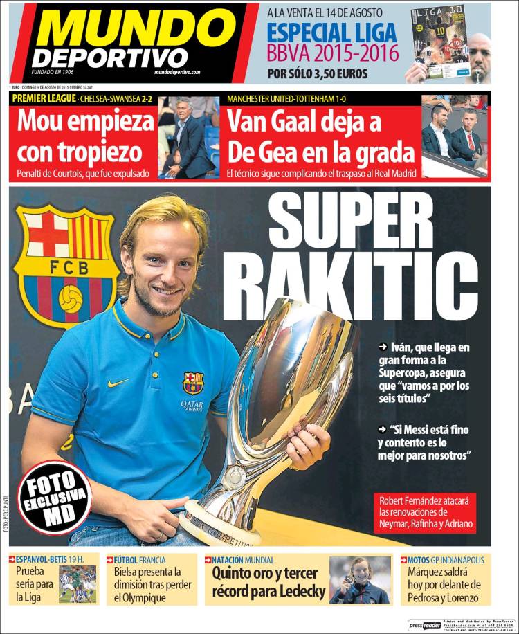 Mundo Deportivo Portada 09.08.15
