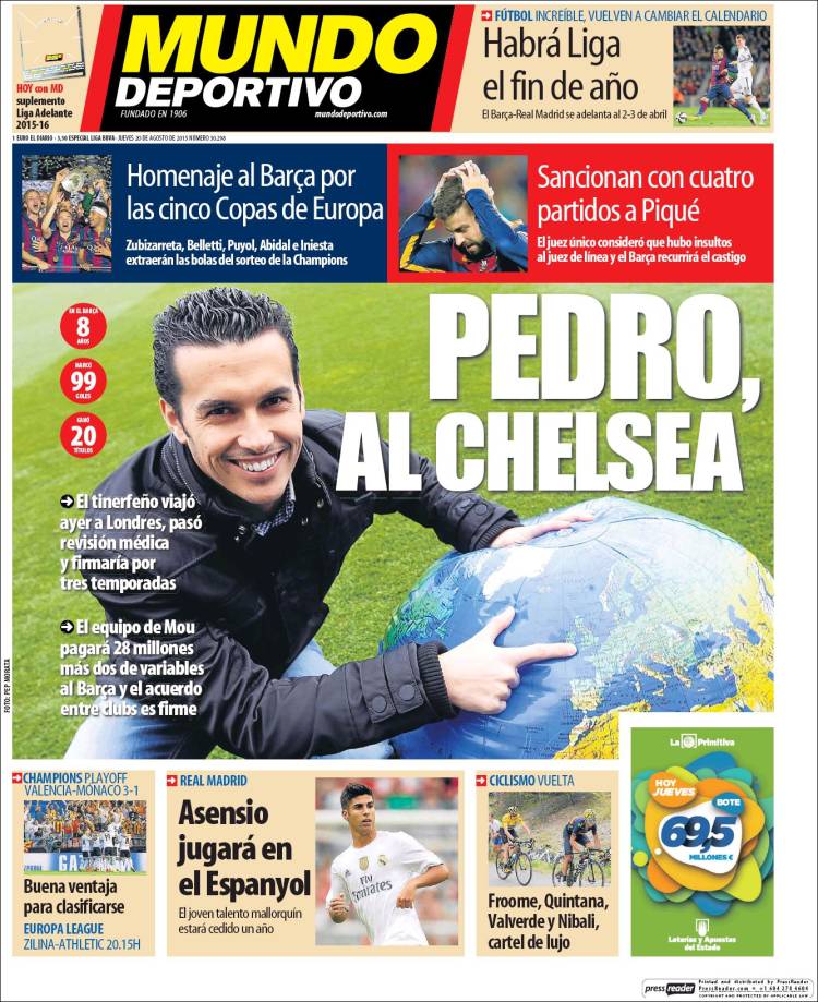 Mundo Deportivo 20.08.15