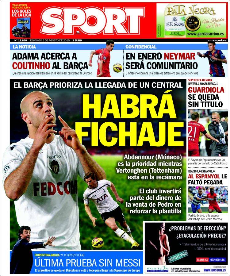 Sport Portada 02.08.15