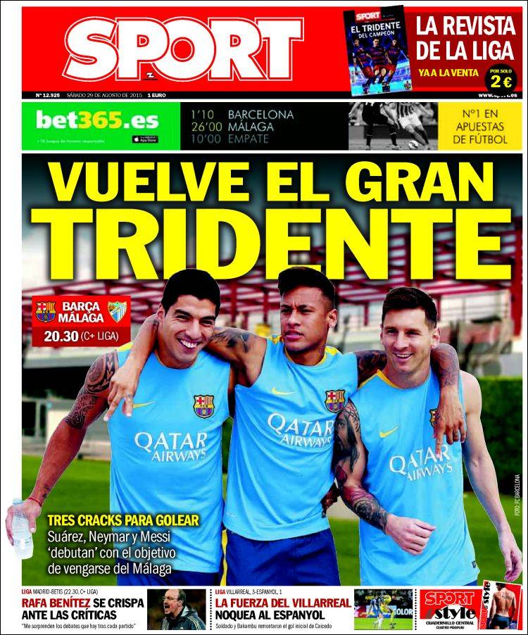 Sport Portada 29.08.15