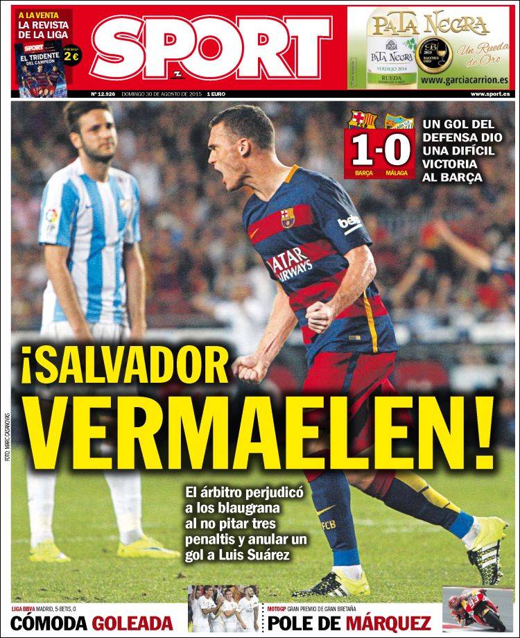 Sport Portada 30.08.15