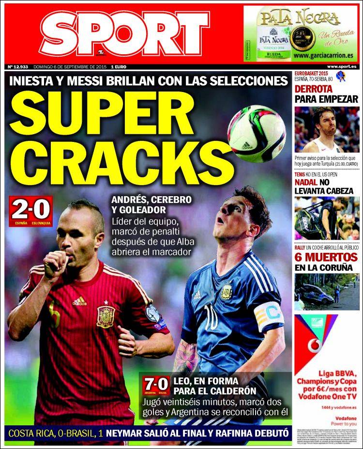 Sport Portada 06.09.15