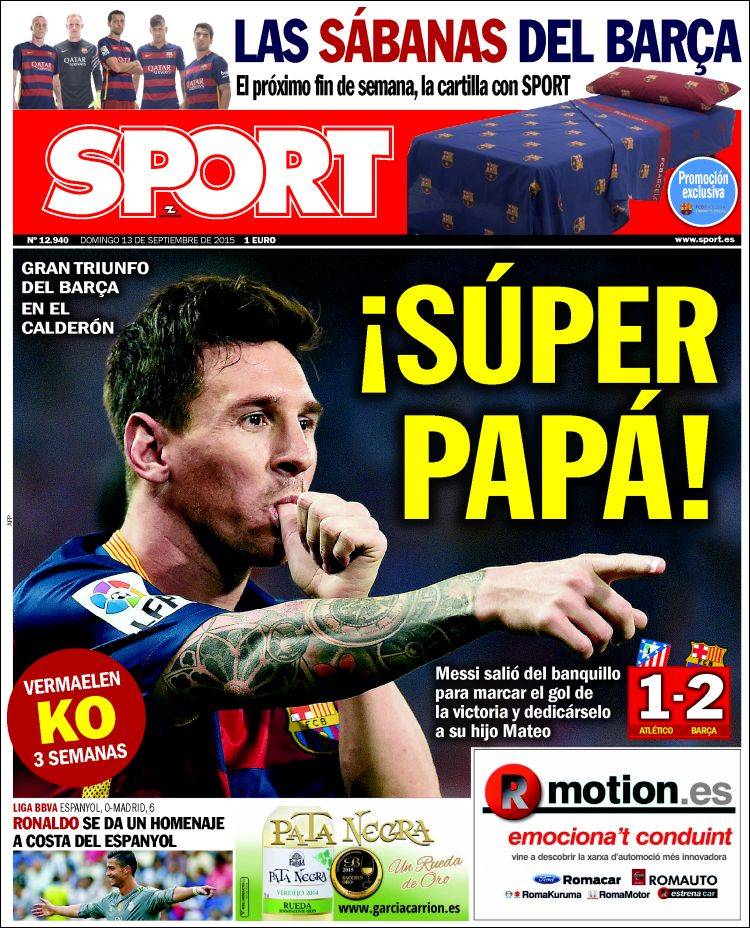 Sport Portada 13.09.15