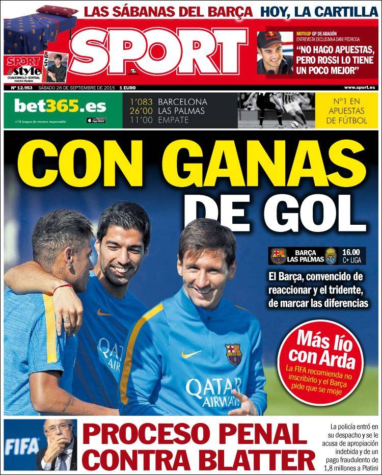 Sport Portada 26.09.15