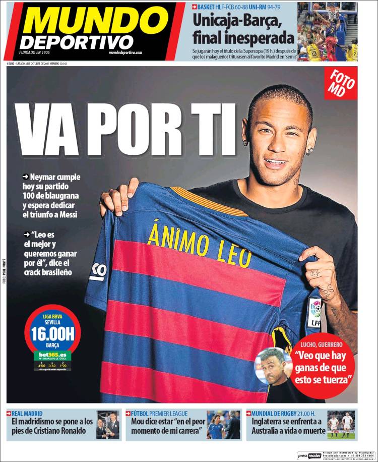 Mundo Deportivo Portada 03.10.15