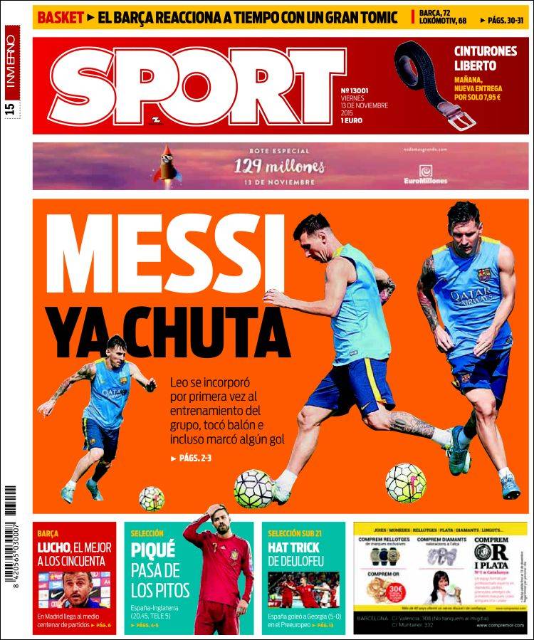 Sport Portada 13.11.15