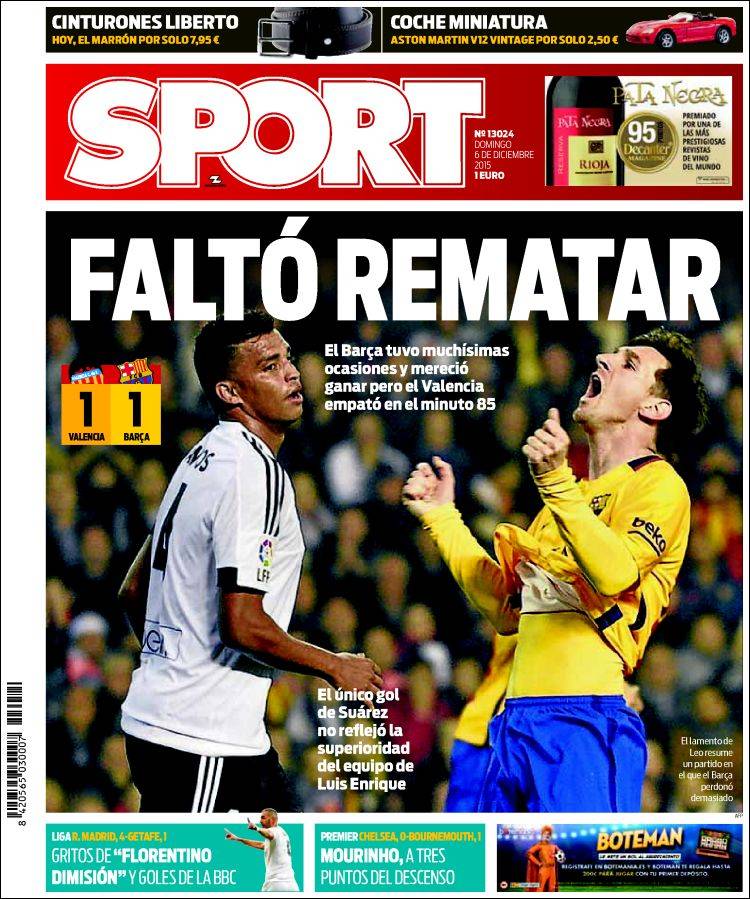 Sport Portada 06.12.15