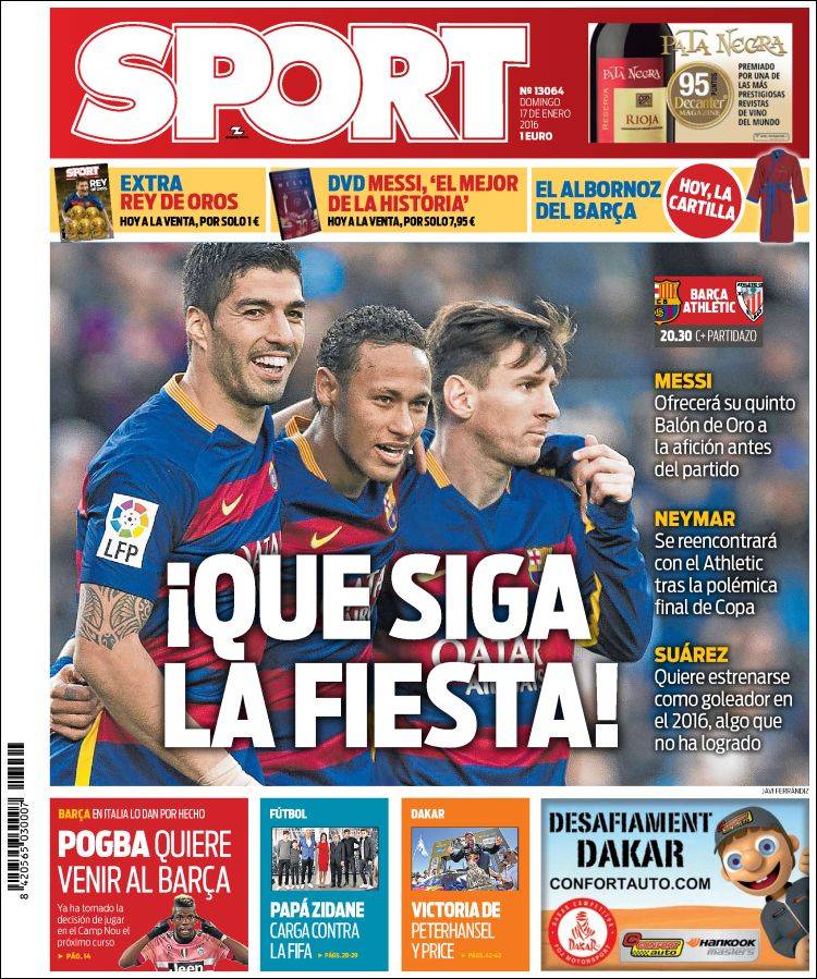 Sport Portada 17.01.16