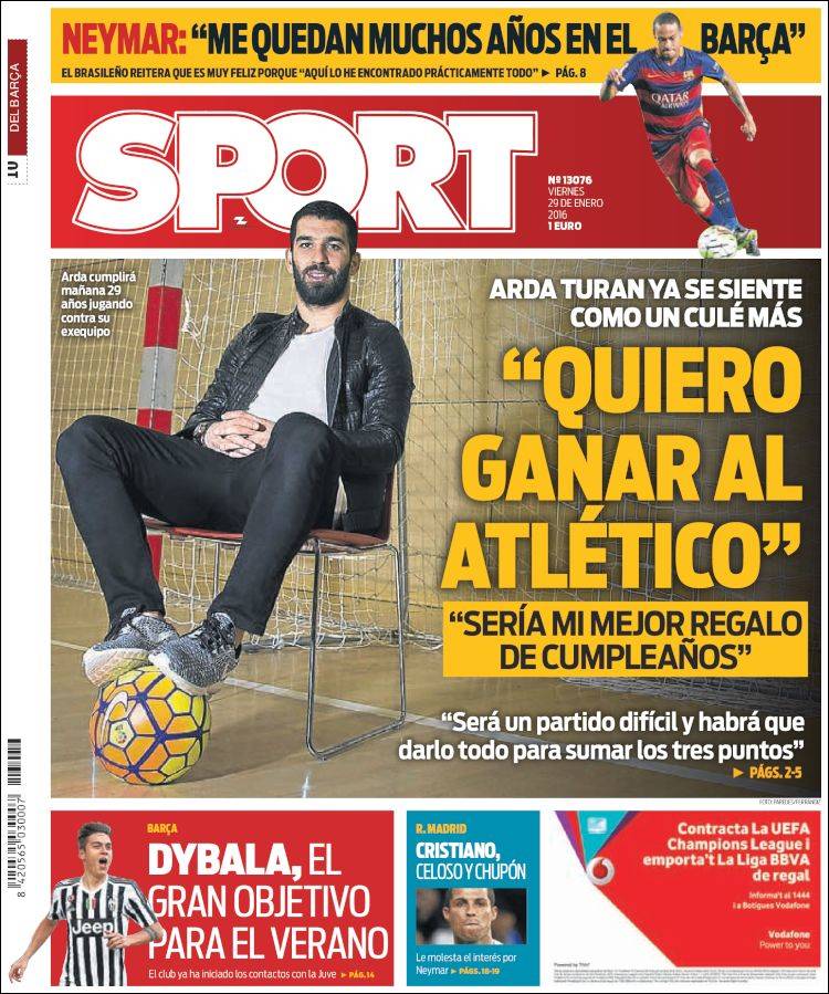 Sport Portada 29.01.16