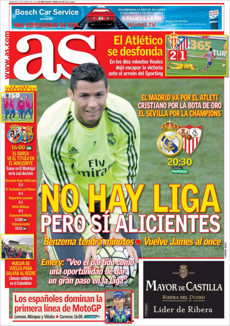 Portada As 20-03-16 Sevilla