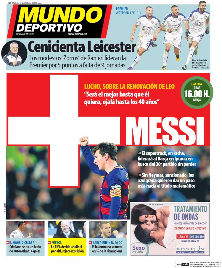 Mundo Deportivo Portada 06.03.16