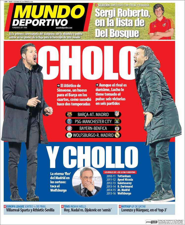 Mundo Deportivo Portada chollo 19.03.16