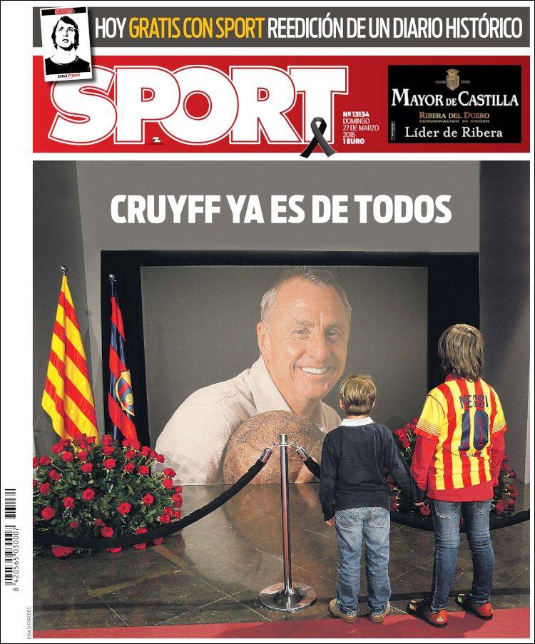 Sport Portada Cruyff 27.03.16