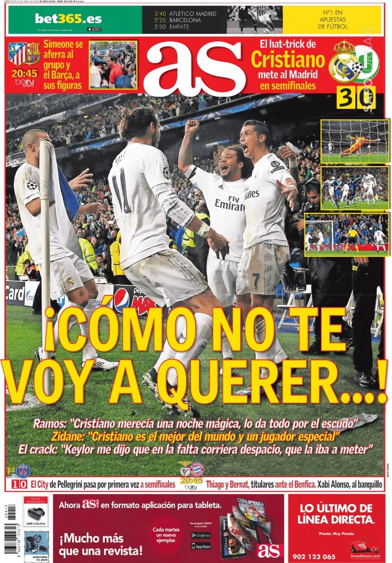 As Portada Querer 13.04.16