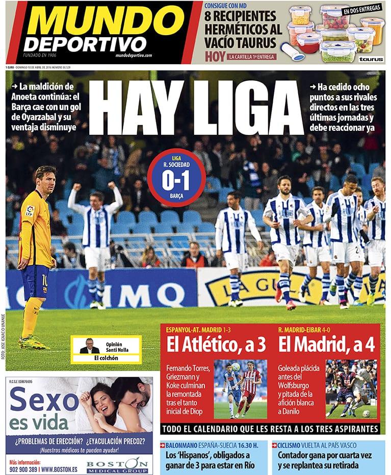 Mundo Deportivo Hay Liga 10.04.16