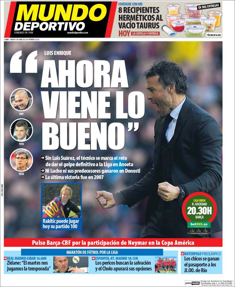 Mundo Deportivo ahora viene lo bueno 09.04.16