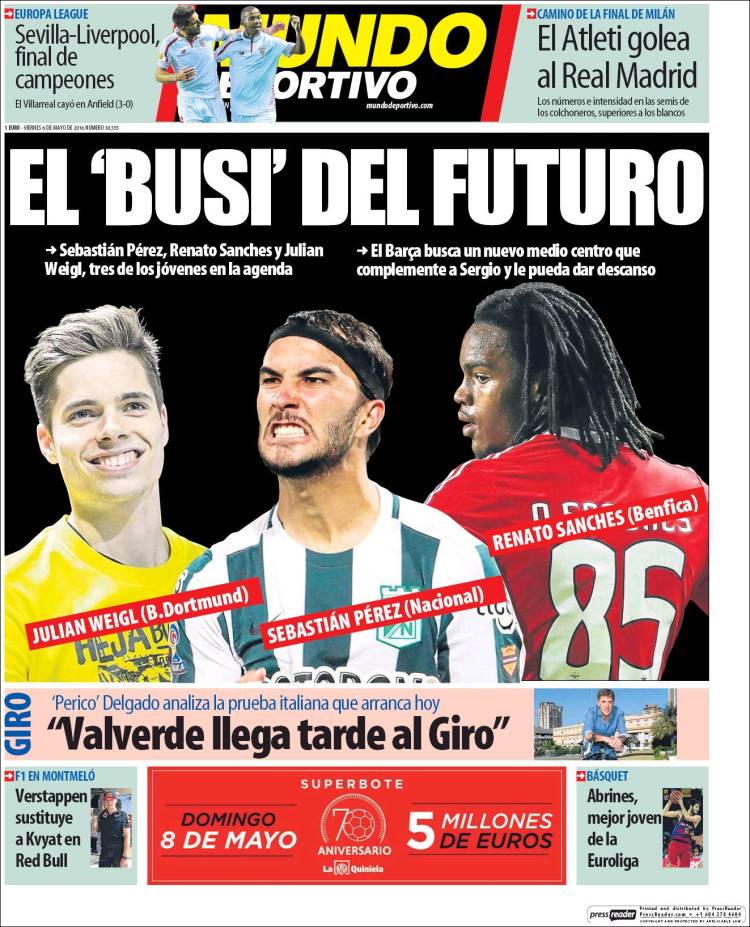 Mundo Deportivo Portada Busi 06.05.16