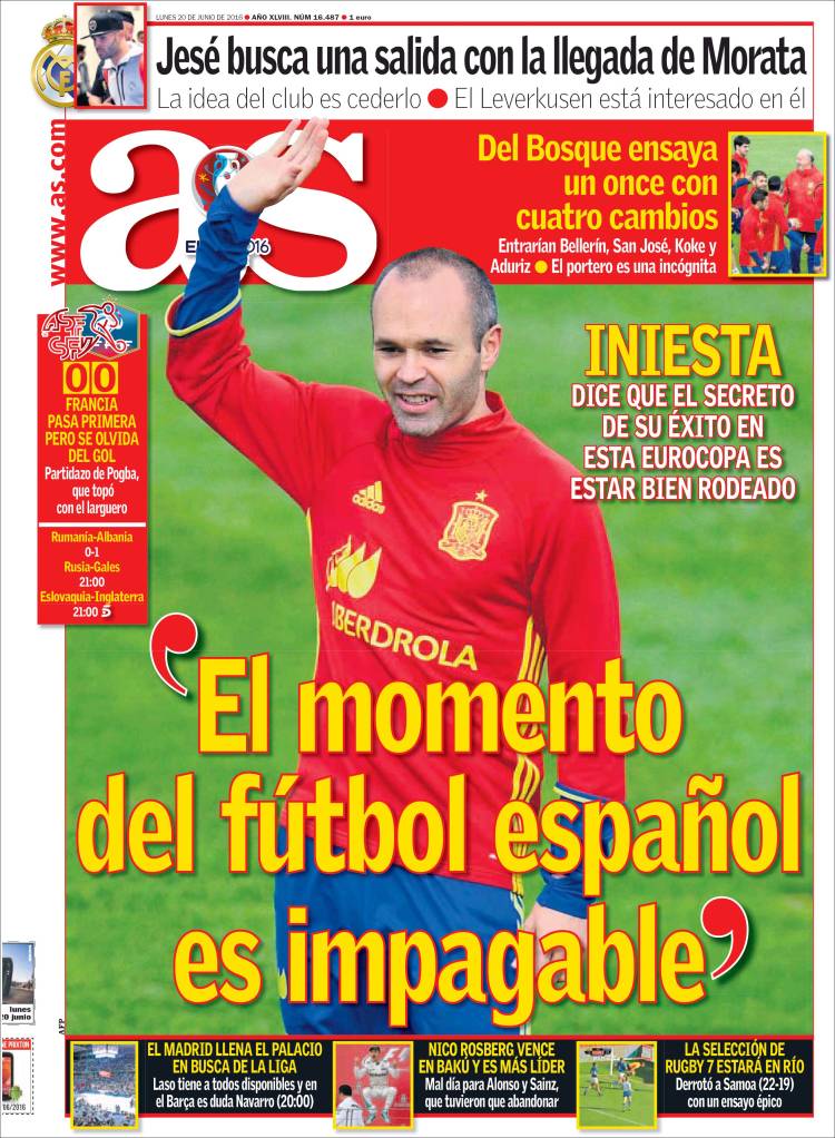 as iniesta roja