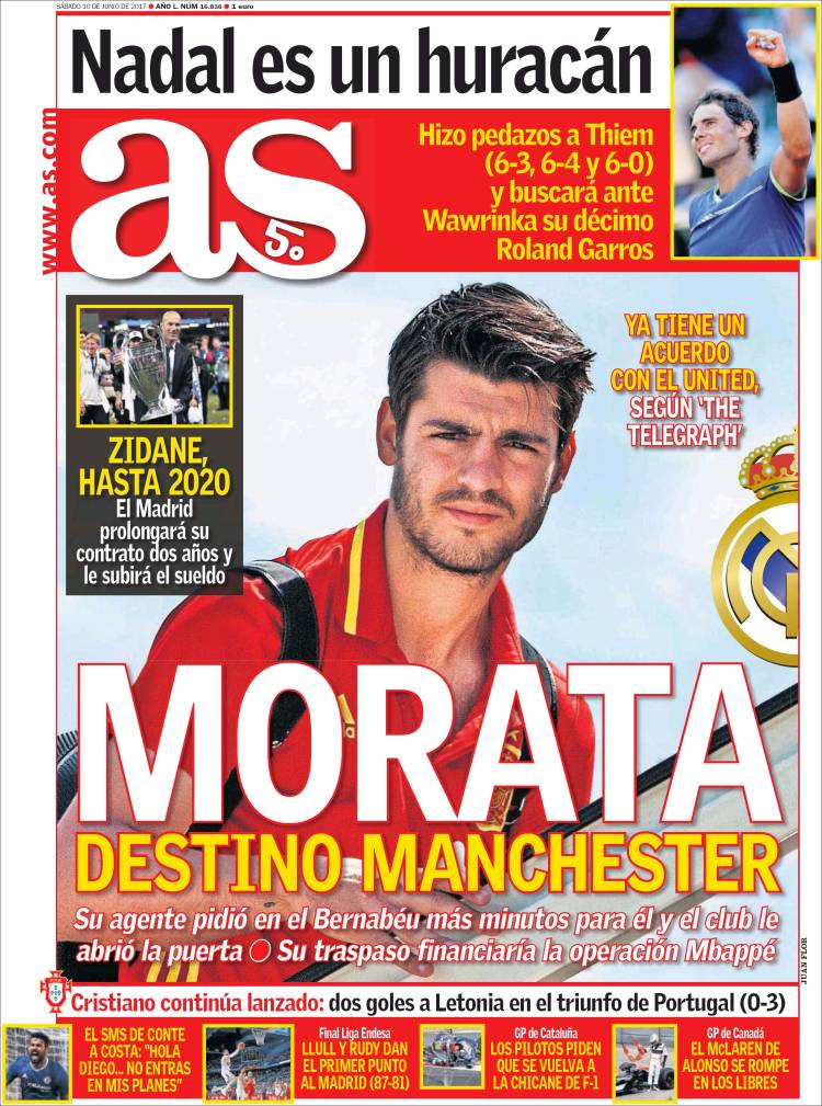 As Portada Morata 10.06.17
