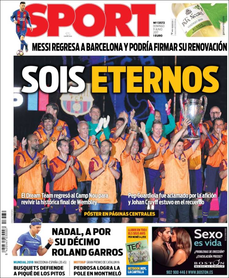 Sport Portada Eternos 11.06.17