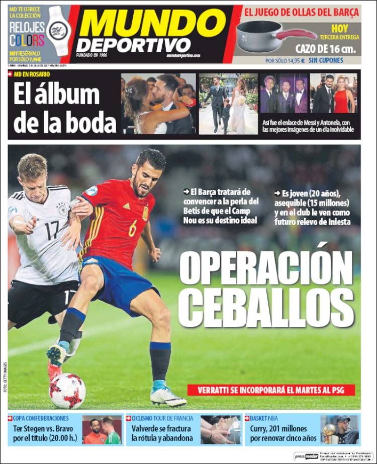 Mundo Deportivo Portada Ceballos 02.07.17