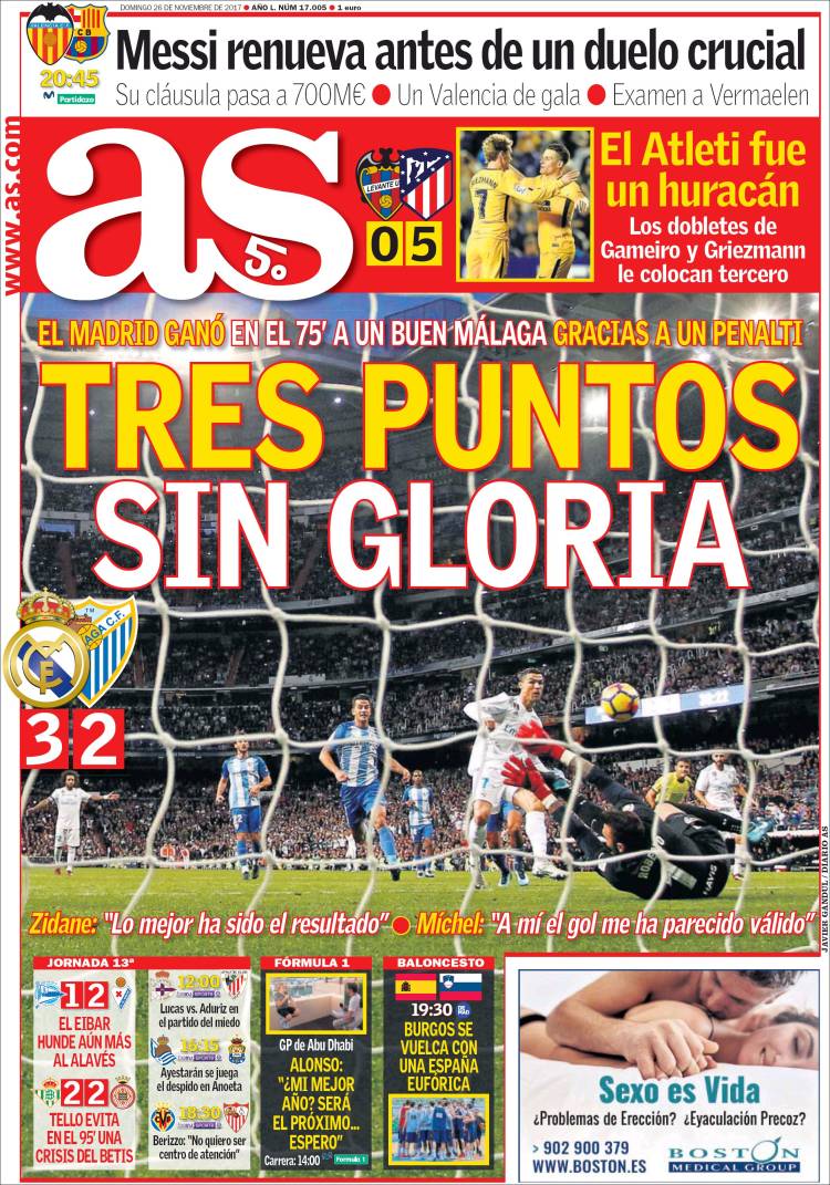As Portada sin gloria 26.11.17