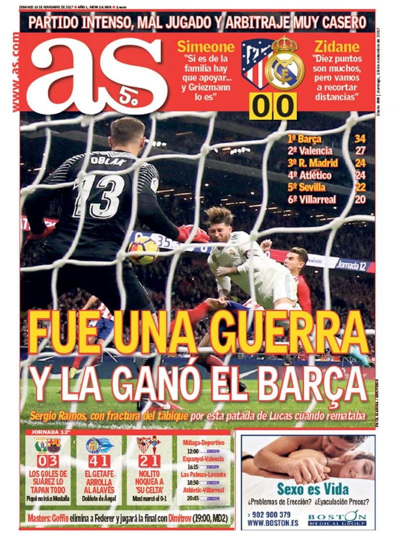 As Portada Derbi 19.11.17