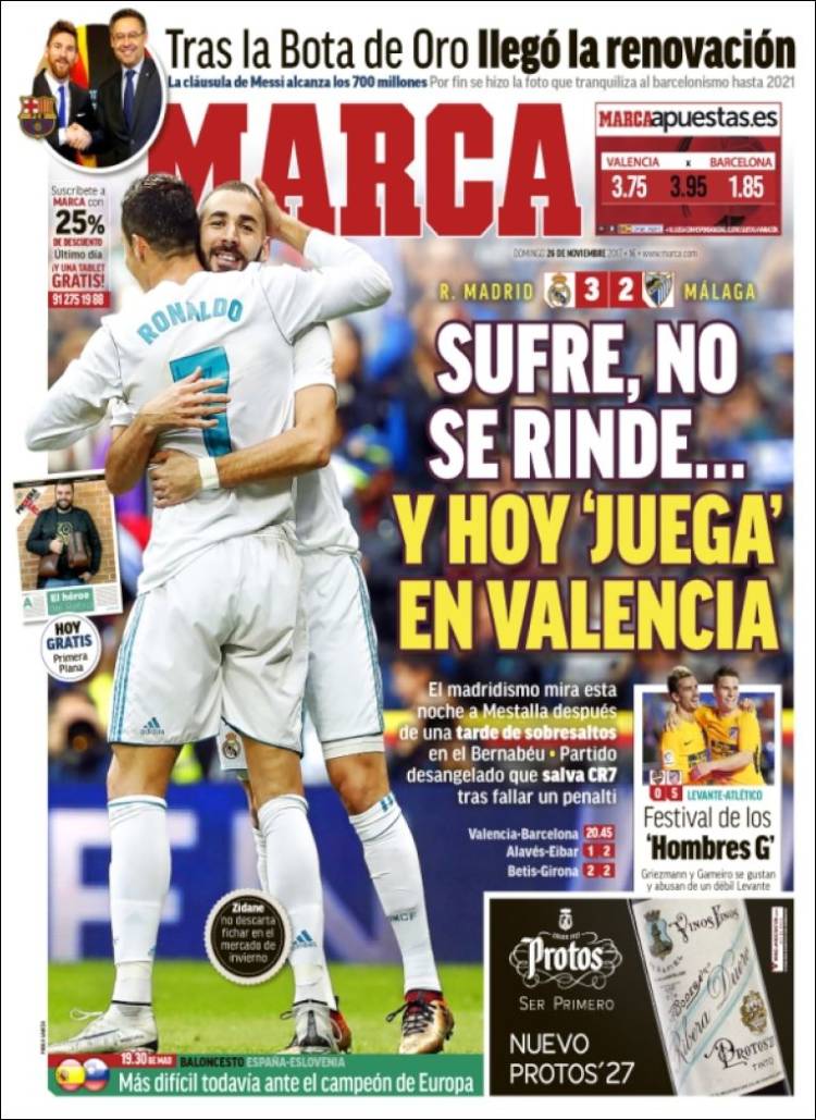 Marca Portada sufre 26.11.17